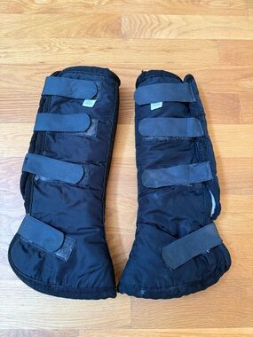Toklat shipping boots Padded fleece lined  horse size 14 inches navy